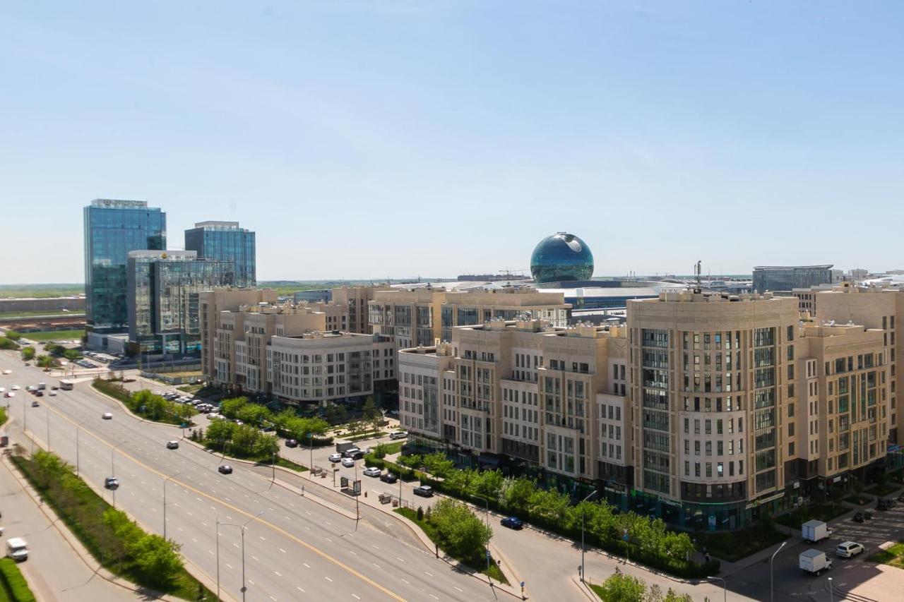 В Promenade Expo Квартира С Романтическим Видом Astana Exterior foto
